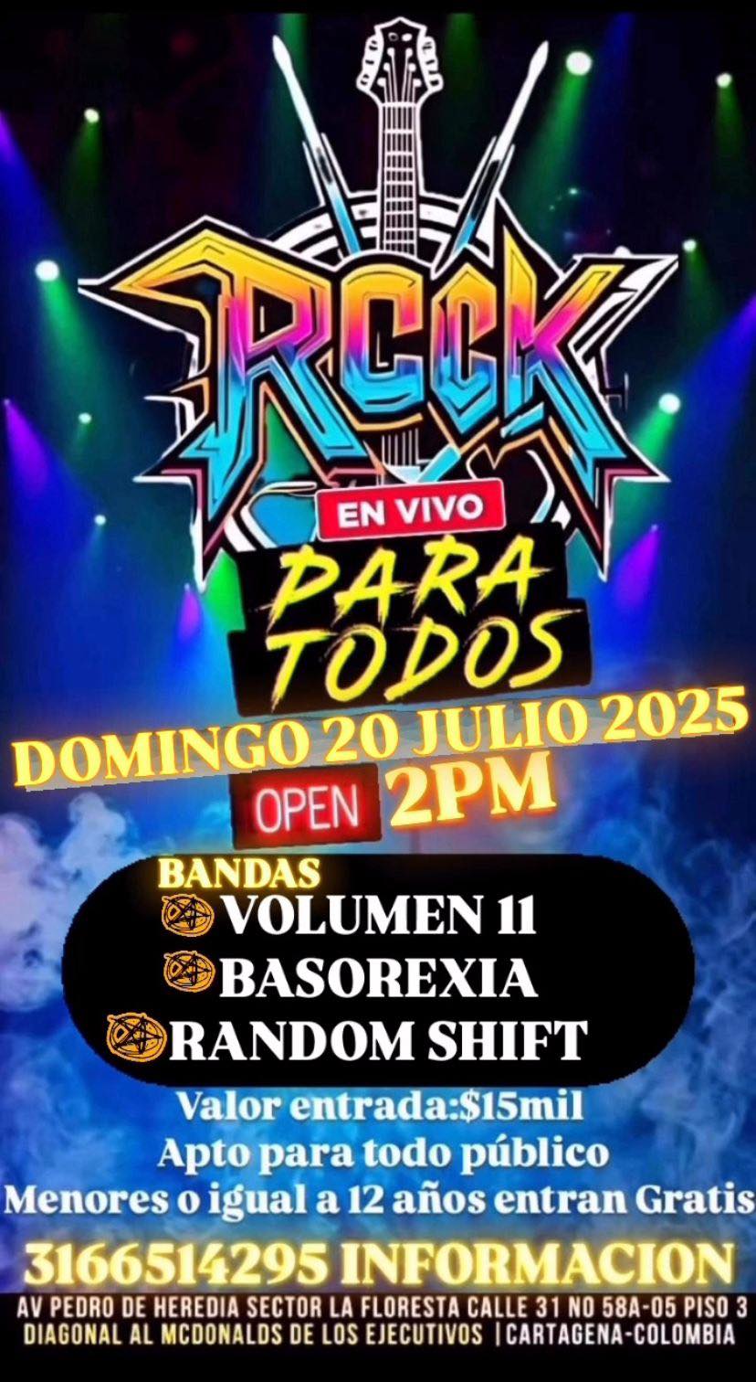 (Evento) Rock Para Todos en Dogma Ensayadero Café / La Música En Venas