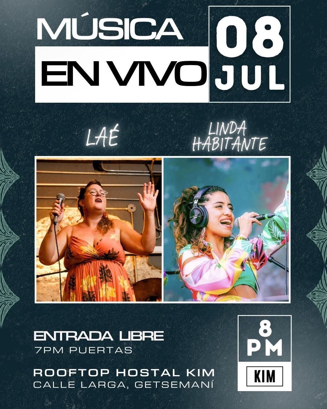 (Evento) LAÉ & Linda Habitante en vivo / La Música En Venas